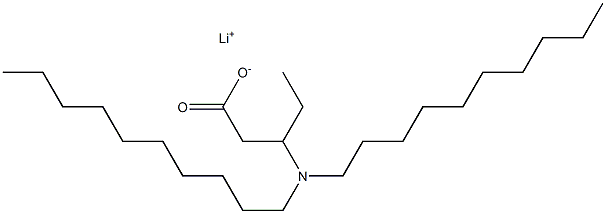 3-(Didecylamino)valeric acid lithium salt Structure