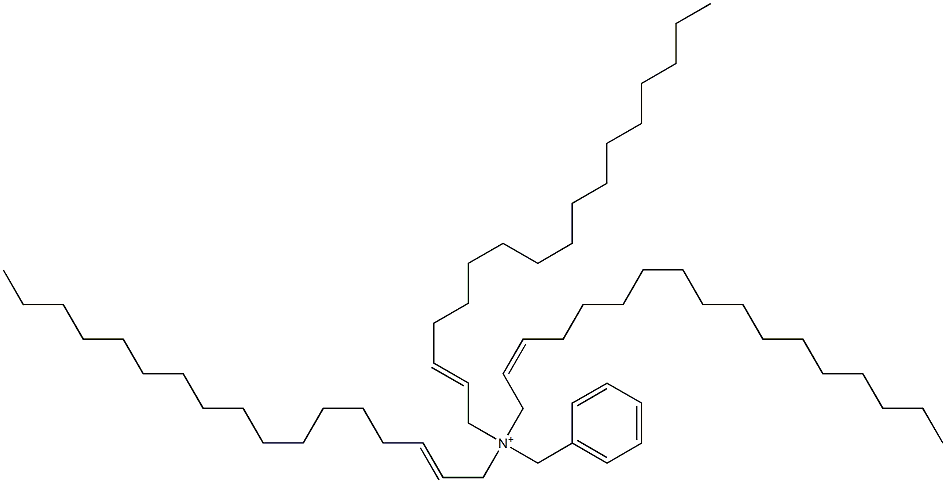Tri(2-heptadecenyl)benzylaminium Structure
