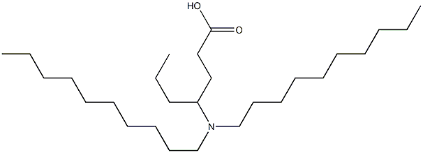 4-(Didecylamino)heptanoic acid 구조식 이미지