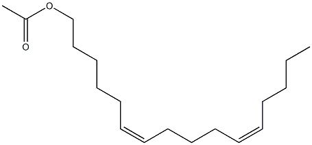 Acetic acid [(6Z,11Z)-6,11-hexadecadienyl] ester 구조식 이미지