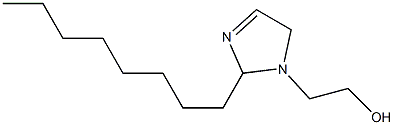 2-Octyl-3-imidazoline-1-ethanol Structure