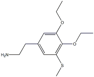 3,4-Diethoxy-5-methylthiophenethylamine 구조식 이미지