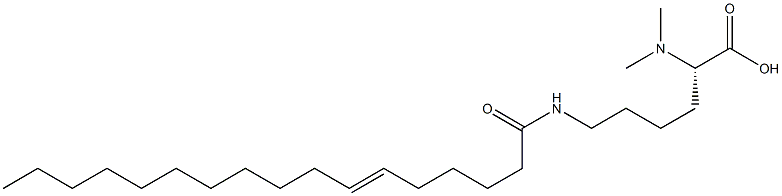 N6-(6-Heptadecenoyl)-N2,N2-dimethyllysine Structure