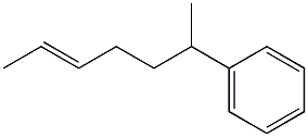 6-Phenyl-2-heptene Structure