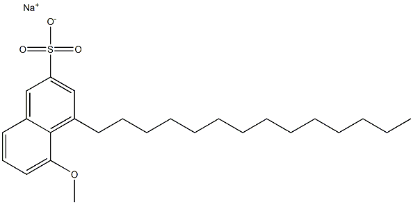 5-Methoxy-4-tetradecyl-2-naphthalenesulfonic acid sodium salt 구조식 이미지