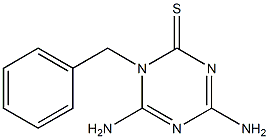 1-Benzyl-4,6-diamino-1,3,5-triazine-2(1H)-thione 구조식 이미지