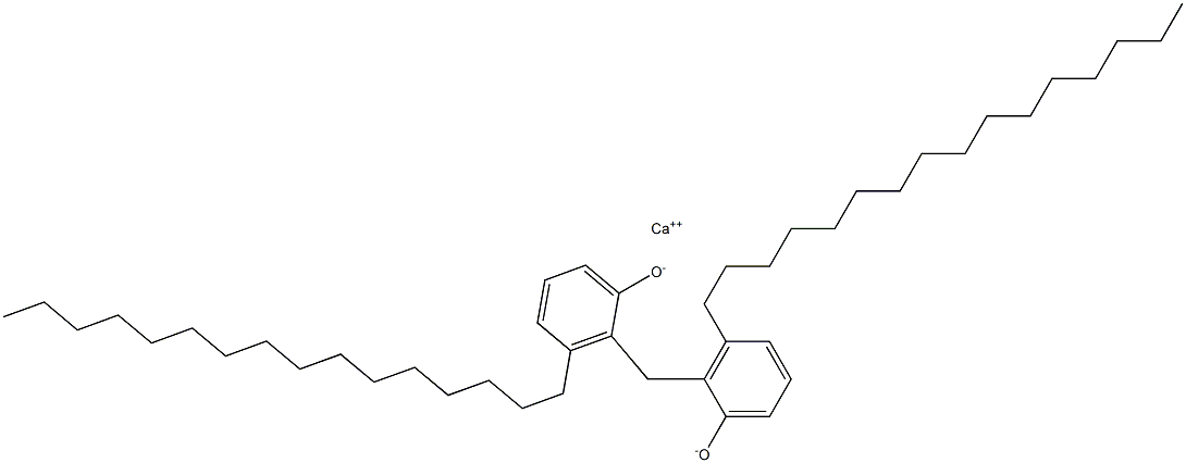 Calcium 2,2'-methylenebis(3-hexadecylphenoxide) 구조식 이미지