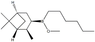Hexyl[(1R,2R,3R,5S)-2,6,6-trimethylbicyclo[3.1.1]heptan-3-yl](methoxy)borane Structure