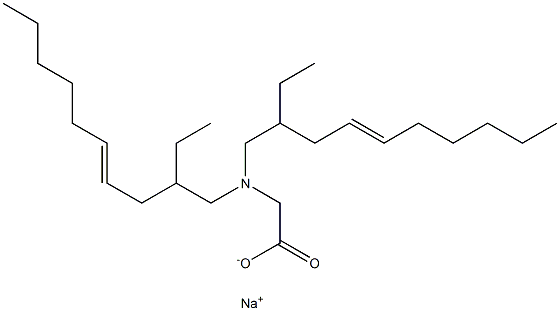 N,N-Bis(2-ethyl-4-decenyl)aminoacetic acid sodium salt Structure