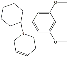 1,2,3,6-Tetrahydro-1-[1-(3,5-dimethoxyphenyl)cyclohexyl]pyridine 구조식 이미지