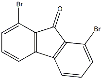 1,8-Dibromo-9H-fluoren-9-one 구조식 이미지