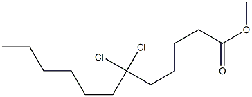 6,6-Dichlorolauric acid methyl ester Structure