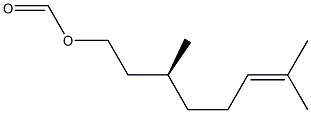 Formic acid (S)-3,7-dimethyl-6-octenyl ester 구조식 이미지