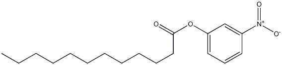 Lauric acid 3-nitrophenyl ester 구조식 이미지