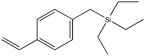1-[4-(Triethylsilylmethyl)phenyl]ethene Structure