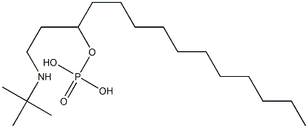 Phosphoric acid [2-(tert-butylamino)ethyl]dodecyl ester Structure