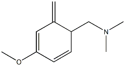 4-Methoxy-N,N-dimethyl-6-methylene-2,4-cyclohexadiene-1-methanamine Structure