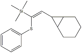 7-[(Z)-2-(Phenylthio)-2-(trimethylsilyl)ethenyl]bicyclo[4.1.0]heptane 구조식 이미지