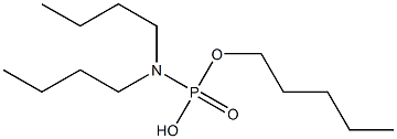 N,N-Di(butyl)amidophosphoric acid hydrogen pentyl ester Structure