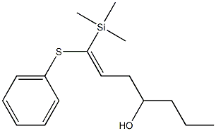 1-(Trimethylsilyl)-1-(phenylthio)-1-hepten-4-ol 구조식 이미지