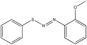 1-[(Phenylthio)azo]-2-methoxybenzene Structure