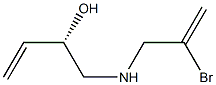 [S,(-)]-1-[(2-Bromoallyl)amino]-3-butene-2-ol 구조식 이미지