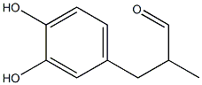 2-Methyl-3-(3,4-dihydroxyphenyl)propanal Structure