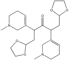 [(1-Methyl-1,2,5,6-tetrahydropyridin)-3-yl][2-(1,3-dioxolan-2-yl)ethyl] ketone Structure