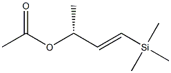 Acetic acid [(R,E)-1-(trimethylsilyl)-1-buten-3-yl] ester Structure