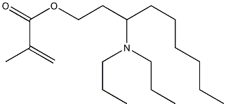 Methacrylic acid 3-(dipropylamino)nonyl ester 구조식 이미지