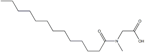 N-Tridecanoyl-N-methylaminoacetic acid Structure