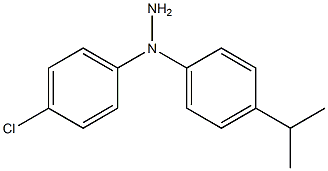 1-(4-Chlorophenyl)-1-(4-isopropylphenyl)hydrazine Structure