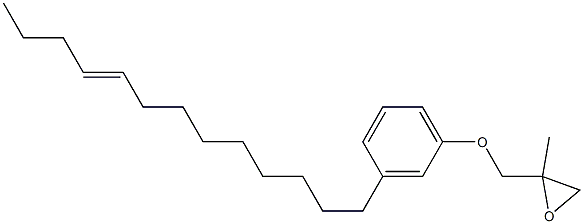 3-(9-Tridecenyl)phenyl 2-methylglycidyl ether Structure