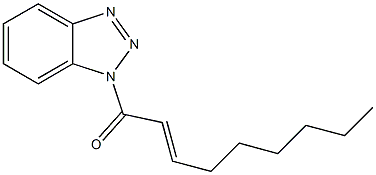 1-(2-Nonenoyl)-1H-benzotriazole 구조식 이미지