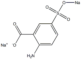 2-Amino-5-(sodiosulfo)benzoic acid sodium salt Structure