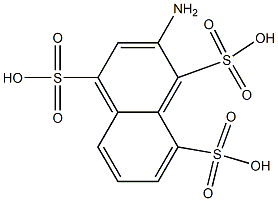 2-Amino-1,4,8-naphthalenetrisulfonic acid 구조식 이미지