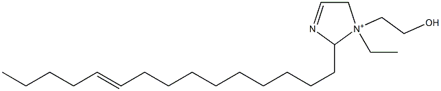 1-Ethyl-1-(2-hydroxyethyl)-2-(10-pentadecenyl)-3-imidazoline-1-ium Structure