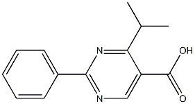 2-Phenyl-4-isopropylpyrimidine-5-carboxylic acid Structure
