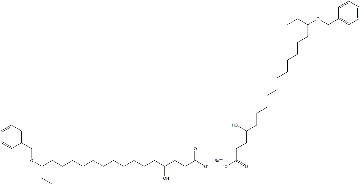 Bis(16-benzyloxy-4-hydroxystearic acid)barium salt 구조식 이미지