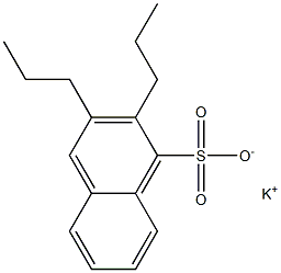2,3-Dipropyl-1-naphthalenesulfonic acid potassium salt Structure