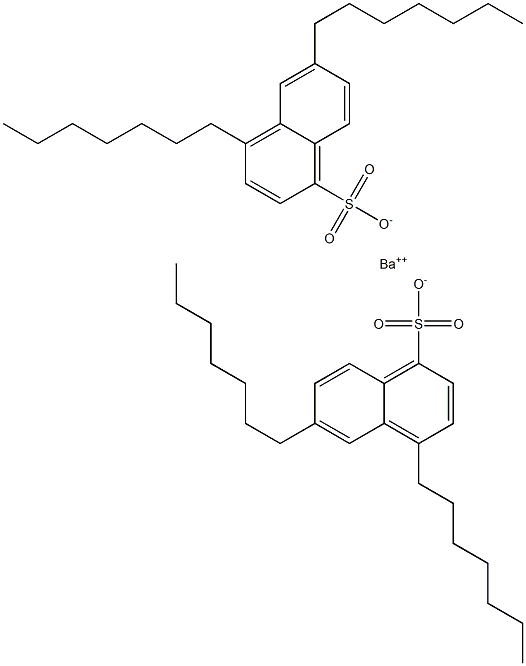 Bis(4,6-diheptyl-1-naphthalenesulfonic acid)barium salt 구조식 이미지