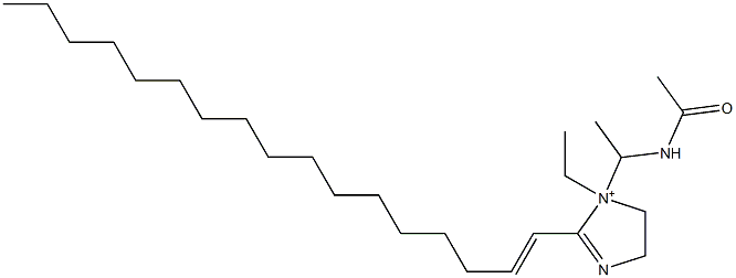 1-[1-(Acetylamino)ethyl]-1-ethyl-2-(1-heptadecenyl)-2-imidazoline-1-ium 구조식 이미지