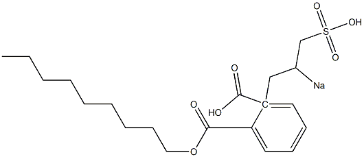 Phthalic acid 1-nonyl 2-(2-sodiosulfopropyl) ester Structure