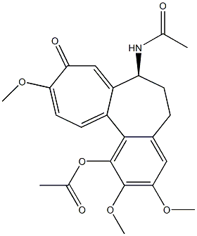 N-[(S)-5,6,7,9-Tetrahydro-1-acetoxy-2,3,10-trimethoxy-9-oxobenzo[a]heptalen-7-yl]acetamide Structure