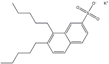 7,8-Dipentyl-2-naphthalenesulfonic acid potassium salt 구조식 이미지