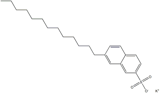 7-Tridecyl-2-naphthalenesulfonic acid potassium salt Structure