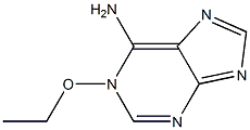 6-Amino-1-ethoxy-1H-purine 구조식 이미지