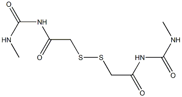 1,1'-(Dithiobismethylenebiscarbonyl)bis[3-methylurea] 구조식 이미지