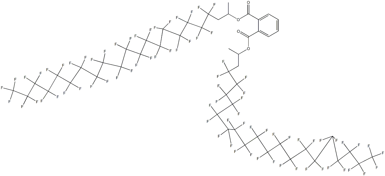 Phthalic acid di[2-(nonatriacontafluorononadecyl)-1-methylethyl] ester 구조식 이미지