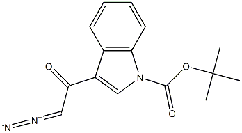 1-(1-tert-Butoxycarbonyl-1H-indol-3-yl)-2-diazoethanone 구조식 이미지